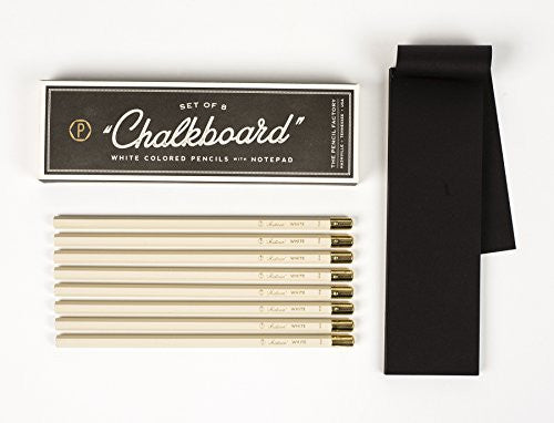 Chalkboard Pencils, Set of 8 with Notepad – Capital Books and Wellness
